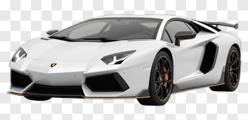 White Sports Car PNG