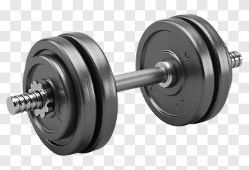 Black Dumbbell PNG
