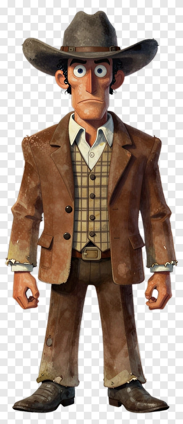 Cartoon Cowboy Character PNG