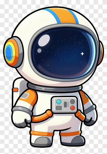 Cartoon Astronaut Character PNG