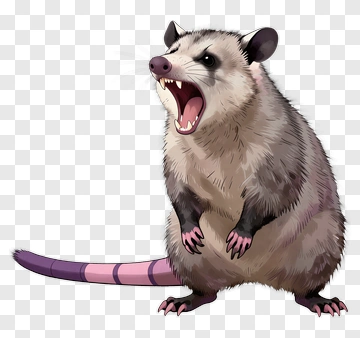 Cartoon Opossum PNG