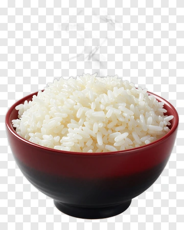 Steaming Bowl Of White Rice PNG