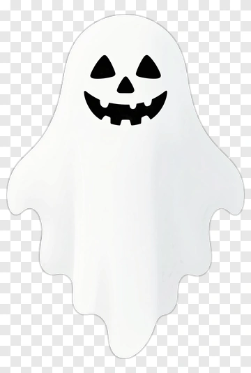 Cartoon Ghost With Pumpkin Face PNG