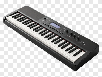 Digital Keyboard With Piano Keys PNG