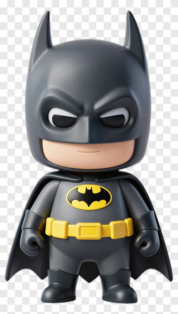Cartoon Batman Figure PNG