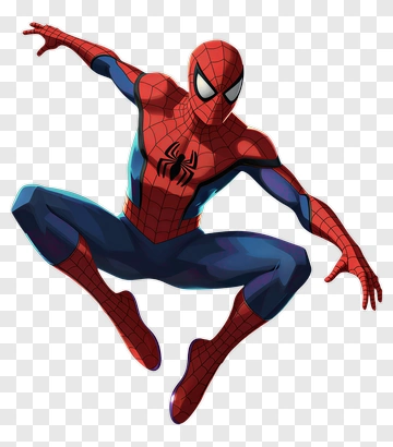 Spider-Man In Action Pose PNG