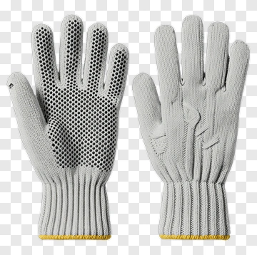 Gray Work Gloves PNG