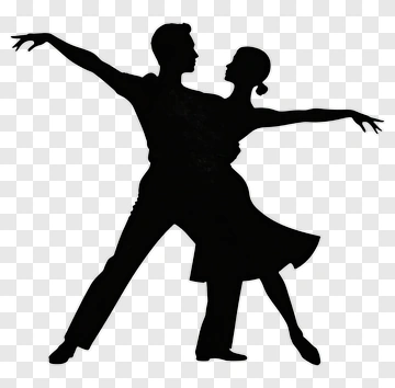 Dancing Couple In Silhouette PNG