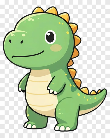 Cartoon Dinosaur Character PNG