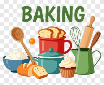 Baking Ingredients And Tools PNG