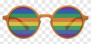 Colorful Round Sunglasses PNG