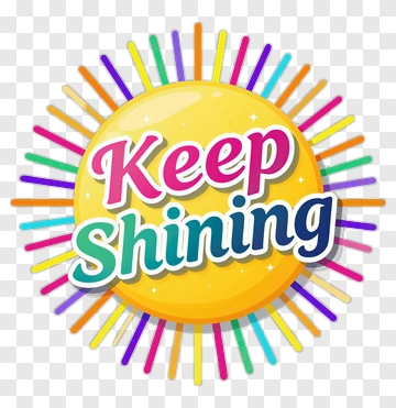 Keep Shining Sun Graphic PNG