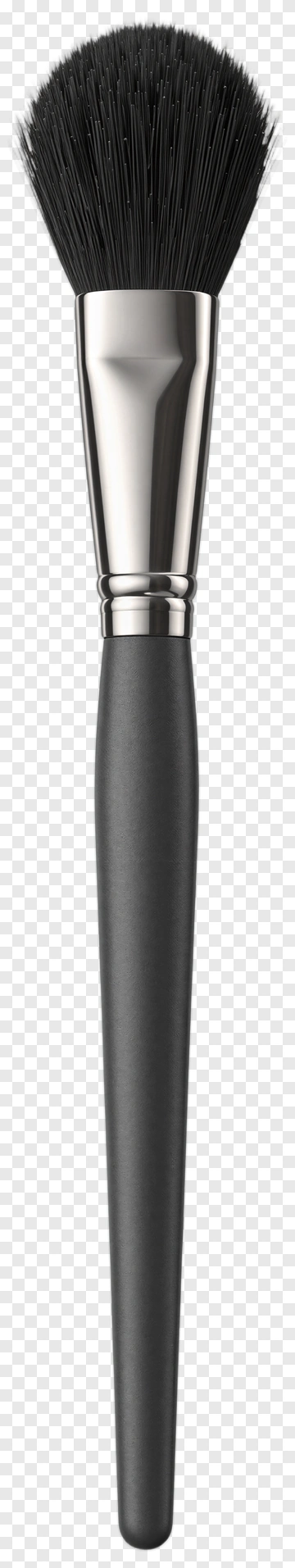Makeup Brush With Black Bristles PNG