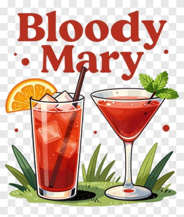 Bloody Mary Cocktail Illustration PNG