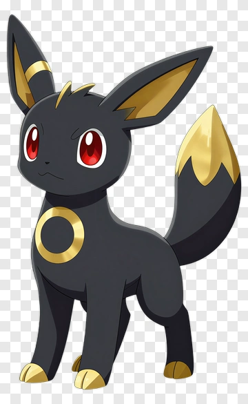 Black Umbreon Pokémon Character PNG