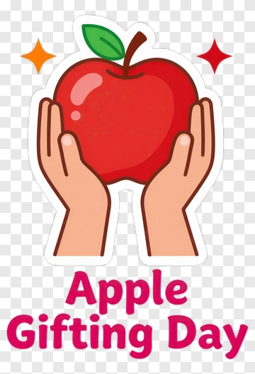 Apple Gifting Day PNG