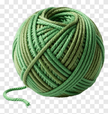 Green Yarn Ball PNG