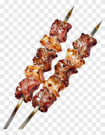 Grilled Meat Skewers PNG