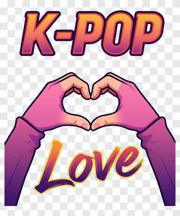 K-Pop Love Heart Gesture PNG