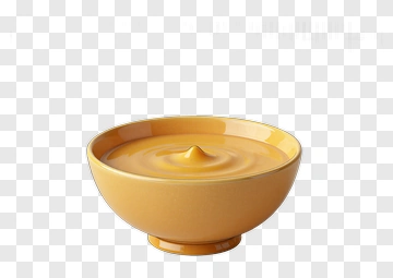 Bowl Of Yellow Sauce PNG