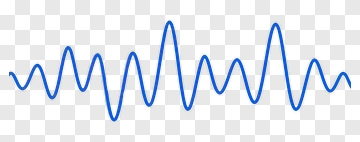 Blue Waveform Line PNG