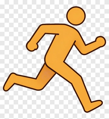 Running Stick Figure PNG