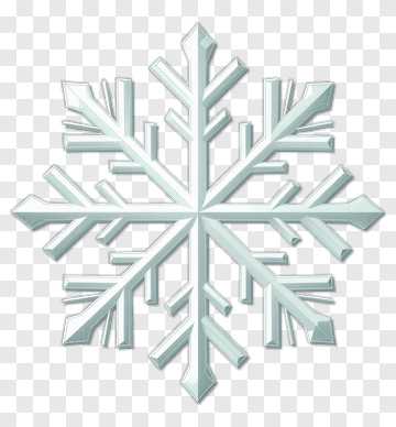 3D Snowflake PNG