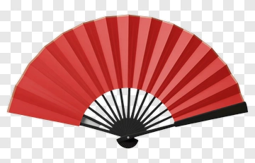 Red Folding Fan PNG