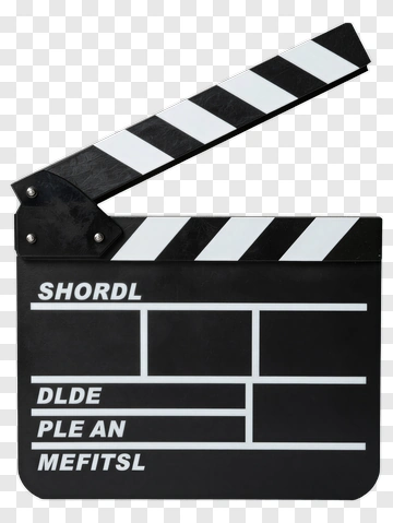 Movie Clapperboard With Blank Sections PNG