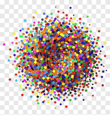 Colorful Abstract Spiral Pattern PNG
