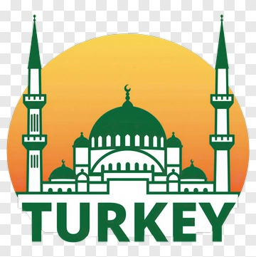 Turkey Mosque Silhouette With Sunset Background PNG