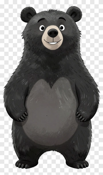 Cartoon Bear Smiling PNG