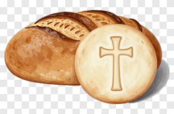 Bread With A Religious Symbol PNG