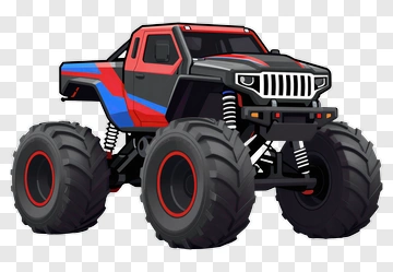 Cartoon Monster Truck PNG