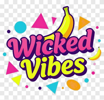 Wicked Vibes With Colorful Shapes PNG