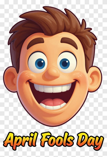Cartoon Face For April Fools Day PNG