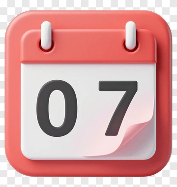 Calendar Date 07 PNG