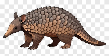 Cartoon Pangolin PNG