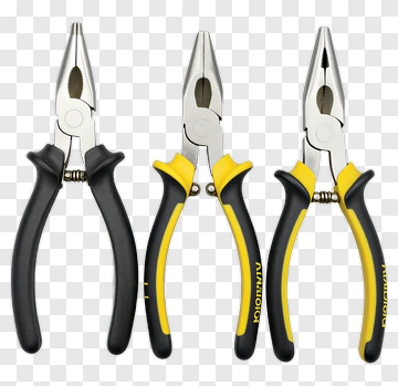 Pliers Set With Yellow And Black Handles PNG