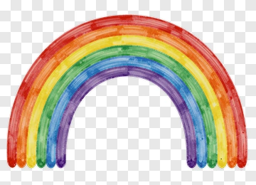 Colorful Watercolor Rainbow PNG