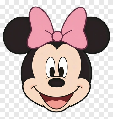 Minnie Mouse Character Face PNG
