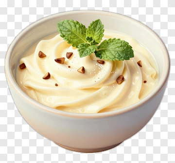 Creamy Dessert In A Bowl PNG