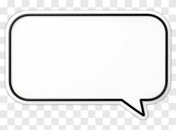 Speech Bubble Outline PNG