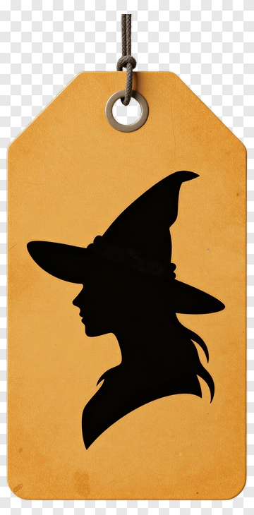 Silhouette Of A Witch PNG