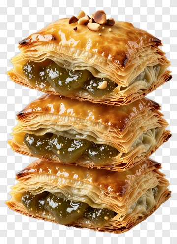 Baklava Dessert Stack PNG