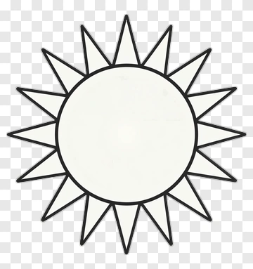 Sun Symbol With Spikes PNG
