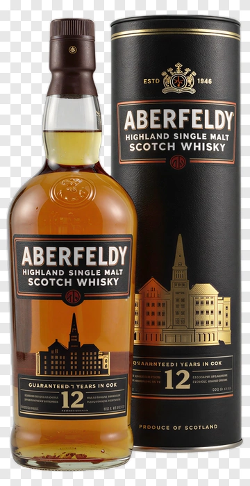 Aberfeldy Highland Single Malt Scotch Whisky PNG