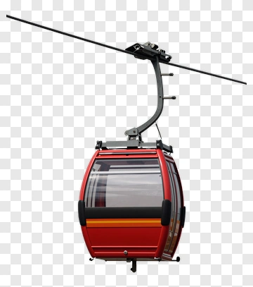Red Cable Car PNG