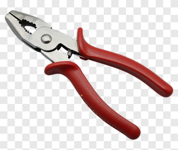 Pliers With Red Handles PNG