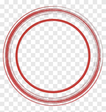 Red Circular Frame PNG